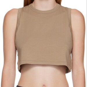 SKIMS Tan Crop Top